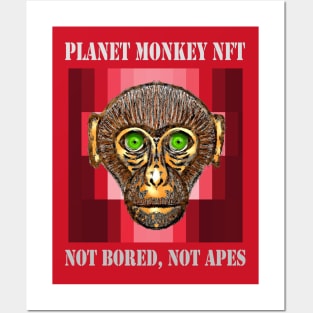 Planet Monkey Cute Animals Not Bored Apes Posters and Art